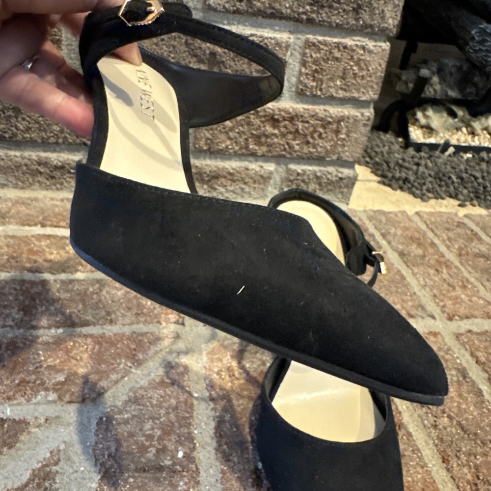Nine West Women's Black Mary Jane Slip On Mule Heels Size 5.5 #543 - Picture 16 of 16